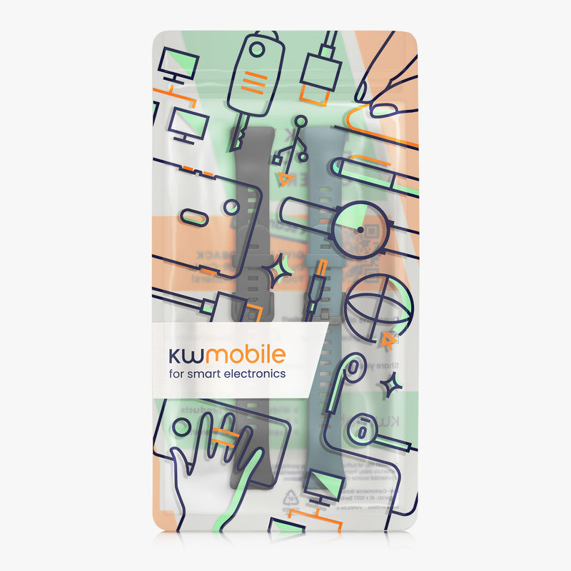 kwmobile Watch Strap for Huawei Band 6 Wristband Fitness Tracker Band Set Replacement Strap Smartwatch