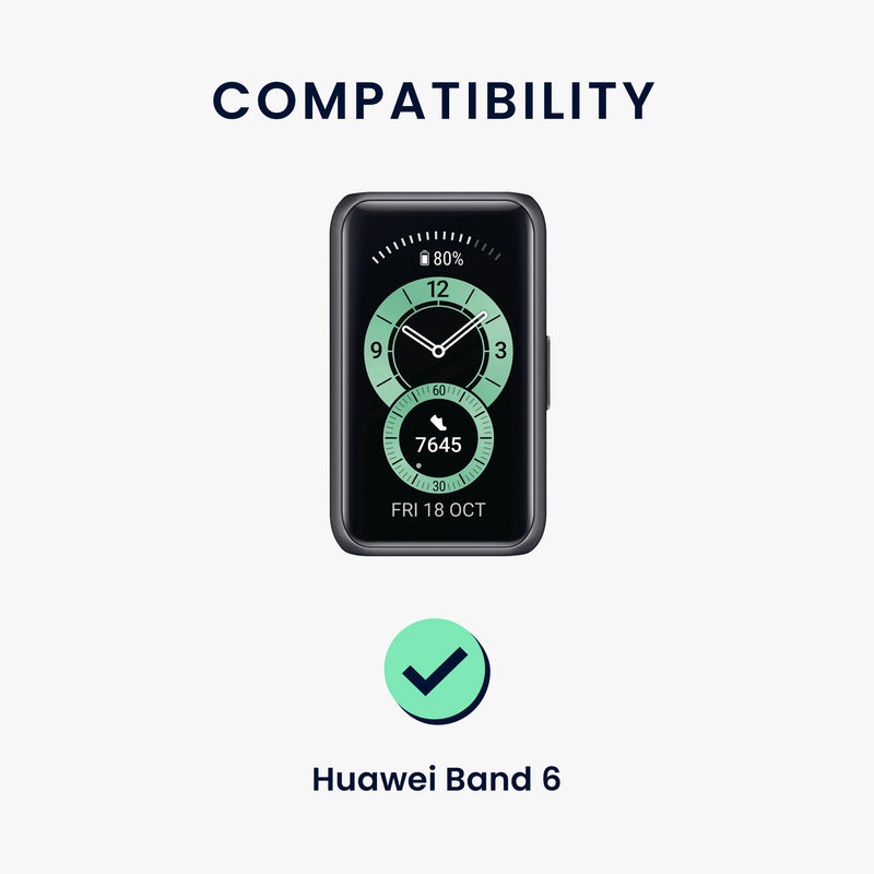 kwmobile Watch Strap for Huawei Band 6 & 6 Pro / Honor Band 7 & 6 Wristband Fitness Tracker Band Set Replacement Strap Smartwatch