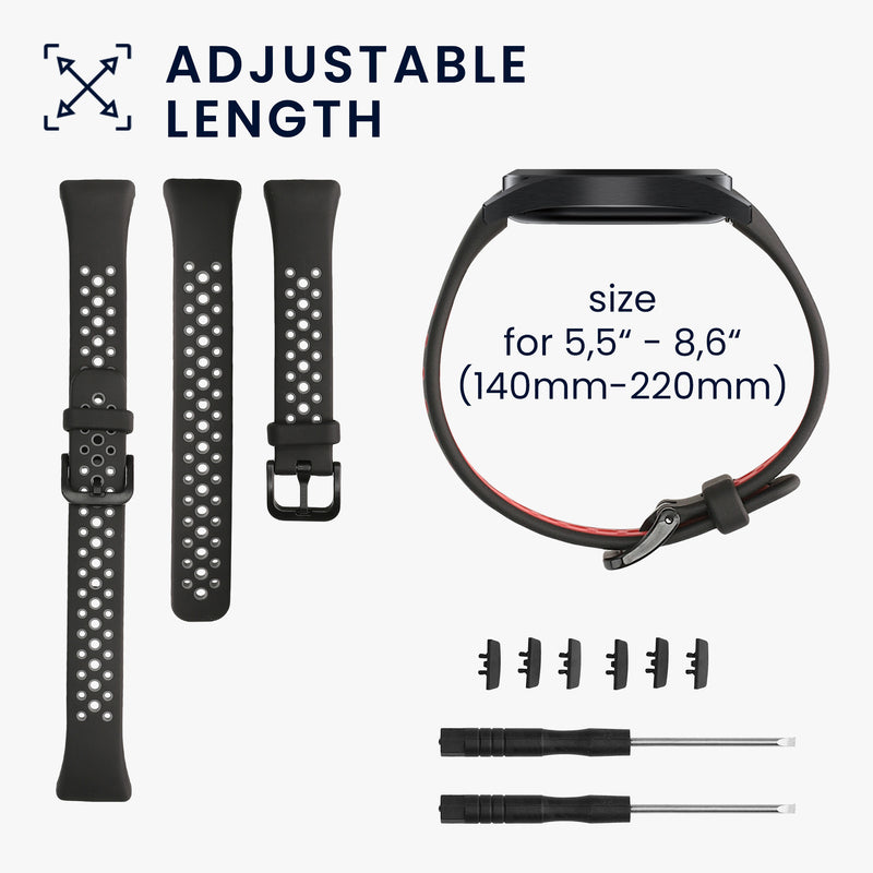 kwmobile Watch Strap for Huawei Band 6 & 6 Pro / Honor Band 7 & 6 Wristband Fitness Tracker Band Set Replacement Strap Smartwatch