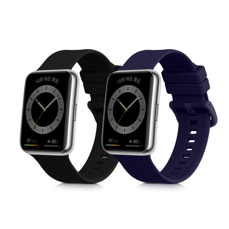 kwmobile Watch Strap for Huawei Watch Fit 2 Band Fitness Tracker Strap Set Replacement Band Smartwatch