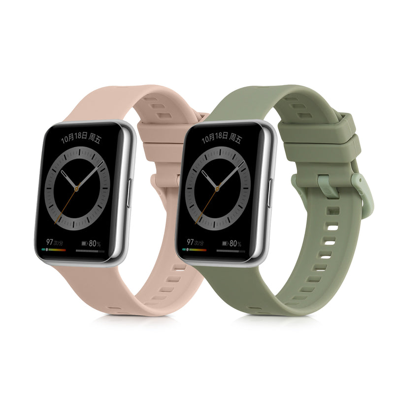 kwmobile Watch Strap for Huawei Watch Fit 2 Band Fitness Tracker Strap Set Replacement Band Smartwatch