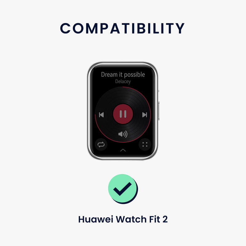 kwmobile Watch Strap for Huawei Watch Fit 2 Band Fitness Tracker Strap Set Replacement Band Smartwatch