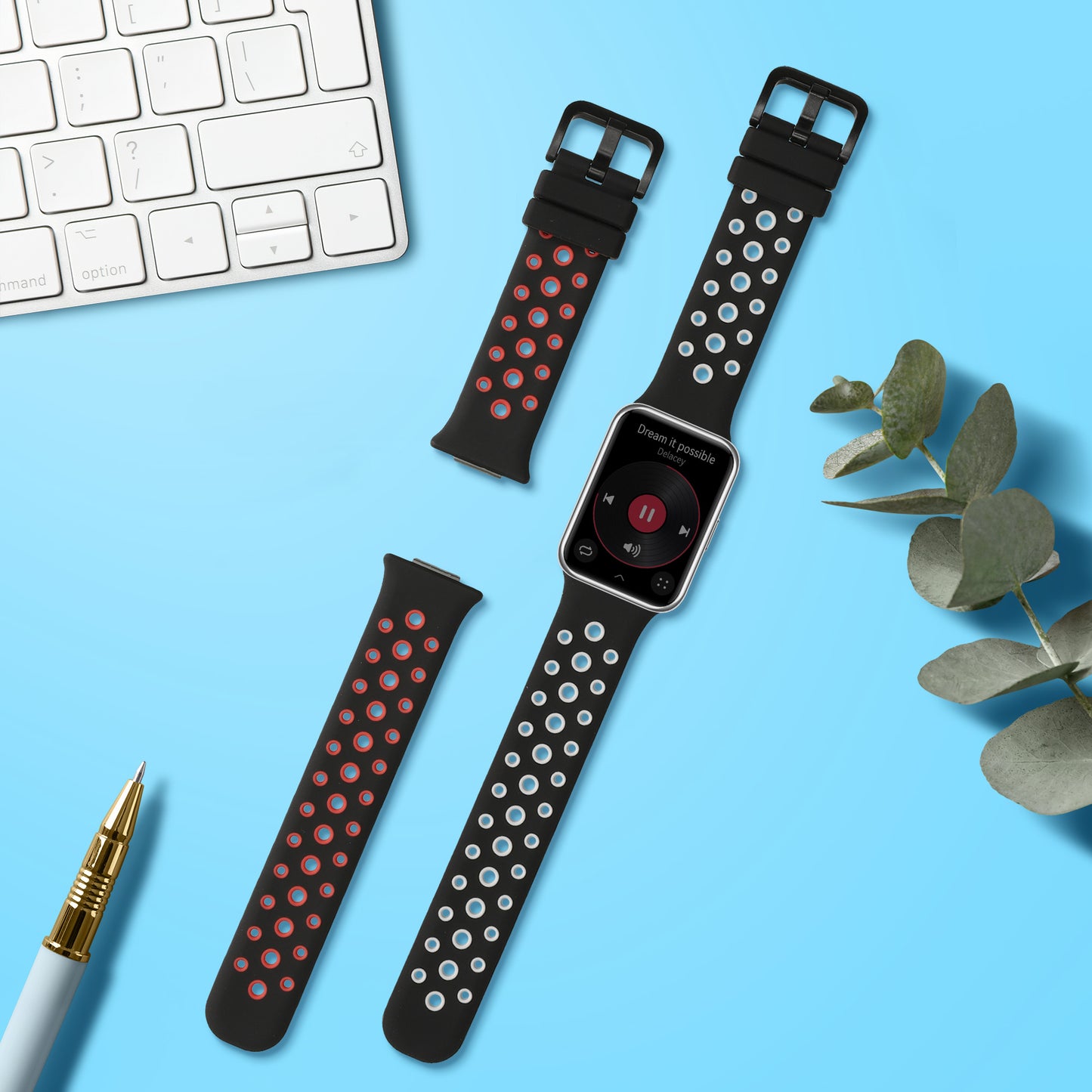 kwmobile Watch Strap for Huawei Watch Fit 2 Band Fitness Tracker Band Set Replacement Strap Smartwatch