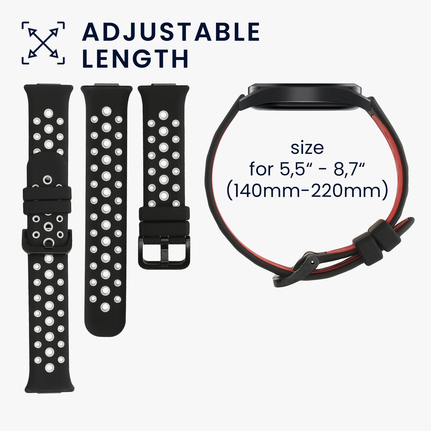 kwmobile Watch Strap for Huawei Watch Fit 2 Band Fitness Tracker Band Set Replacement Strap Smartwatch