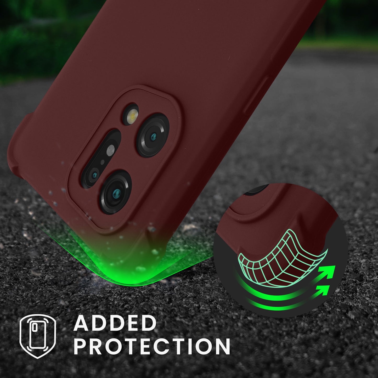 kwmobile Necklace Case Compatible with Oppo Find X5 (5G) - Lanyard Cover - Silicone Protective Case