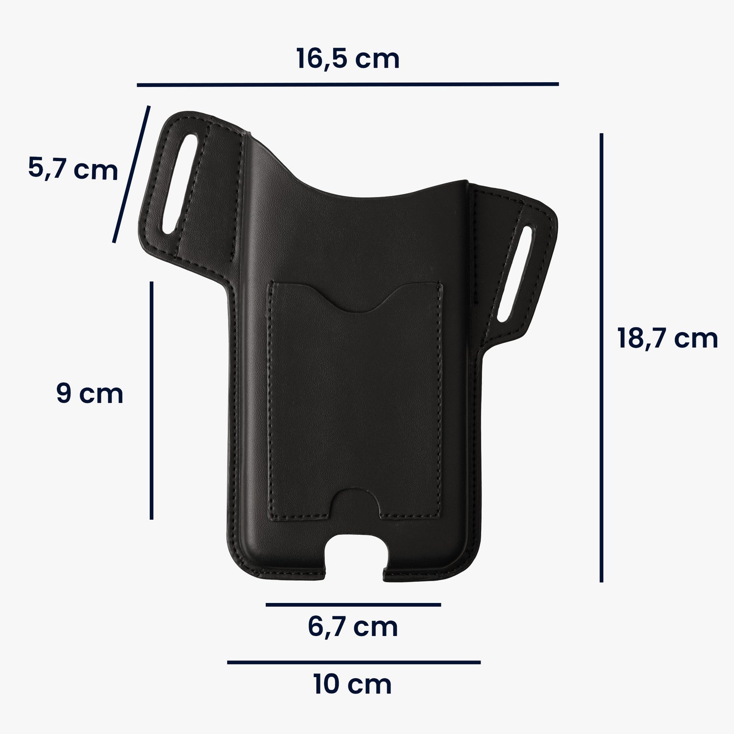 kwmobile Belt Pouch Case Compatible with Mobile Phones with Belt Clip Belt Case with Belt Loop