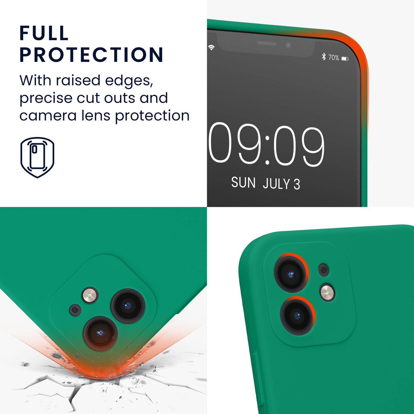 kwmobile Case Compatible with Apple iPhone 12 - Phone Cover - Phone Case
