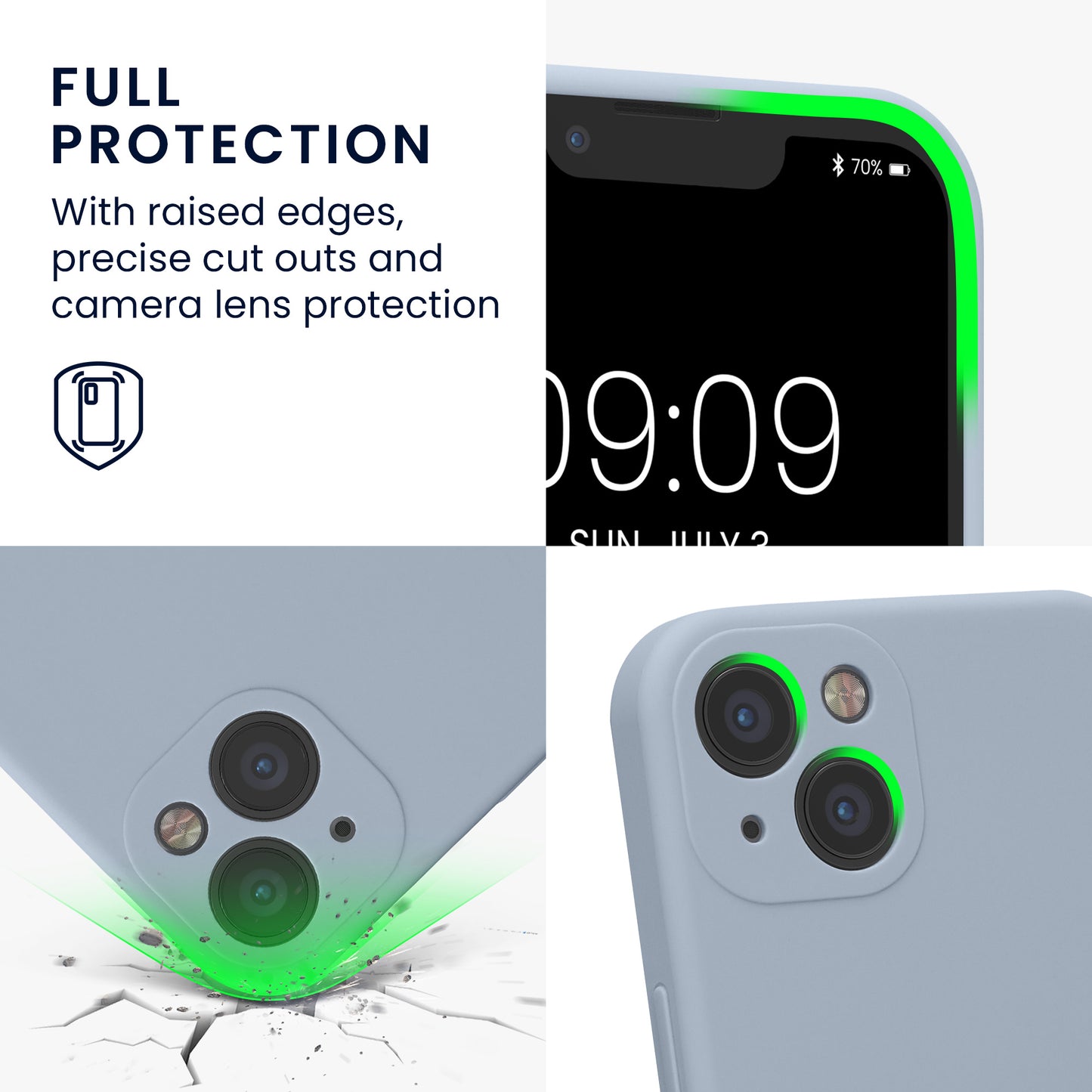 kwmobile Case Compatible with Apple iPhone 13 - Phone Cover - Phone Case