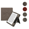 kwmobile Schutzhülle kompatibel mit Amazon Kindle Oasis 10. Generation Flip Hülle - Cover mit Handschlaufe - Pusteblume Love Grau Grau  [dsg05]