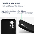 kwmobile Slim Case Compatible with Xiaomi 12 Lite 5G Cover - Silicone Phone Case