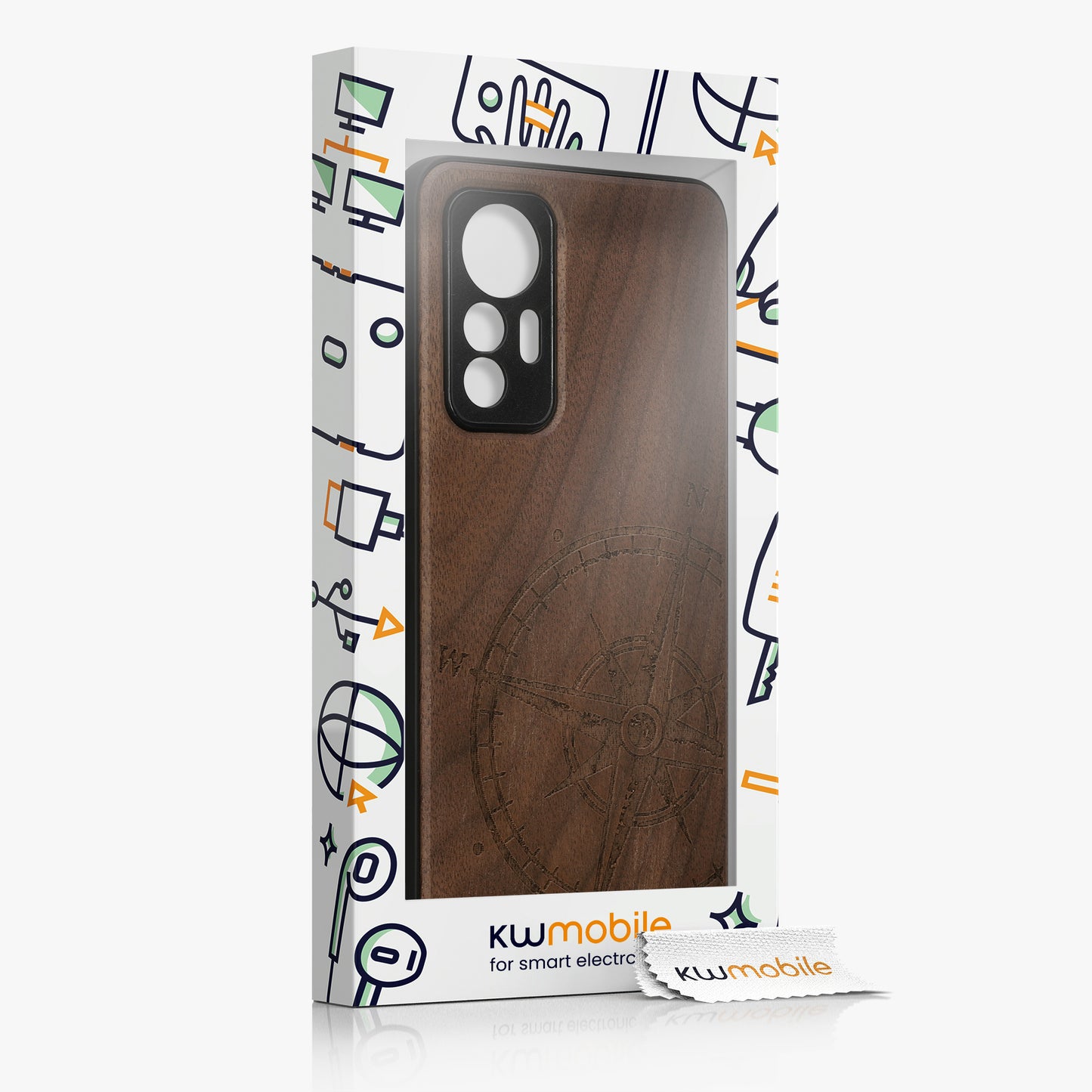 kwmobile Case Compatible with Xiaomi 12 Lite 5G Phone Cover TPU Phone Case Rising Sun