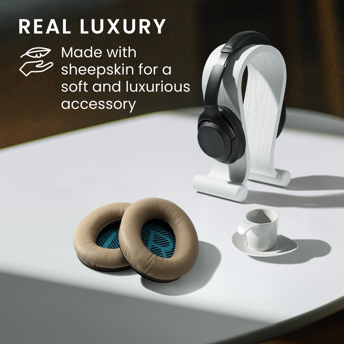 kwmobile Ear Pads compatible with Bose Soundlink Around-Ear Wireless II - Headphone Ear Cushions - Pads for Over Ear Headphones