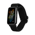 kwmobile Armband kompatibel mit Huawei Band 7 - Nylon Fitnesstracker Sportarmband Band in Schwarz - Innenmaße von 15 - 18,5 cm Schwarz  