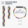 kwmobile Strap Compatible with Huawei Band 7 Fitness Tracker Sports Strap Inner Dimensions from 15 - 18.5 cm