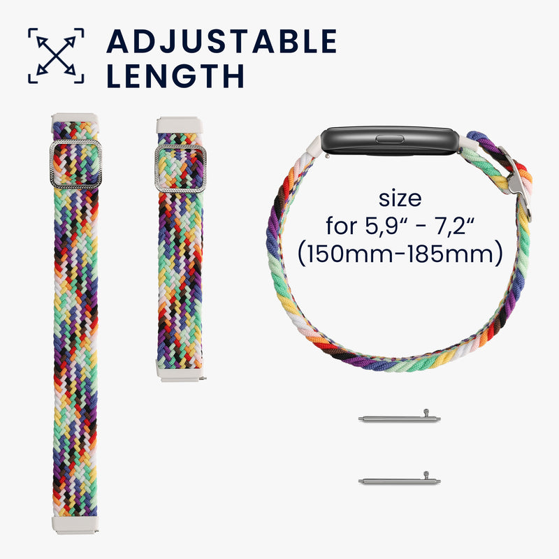 kwmobile Strap Compatible with Huawei Band 7 Fitness Tracker Sports Strap Inner Dimensions from 15 - 18.5 cm
