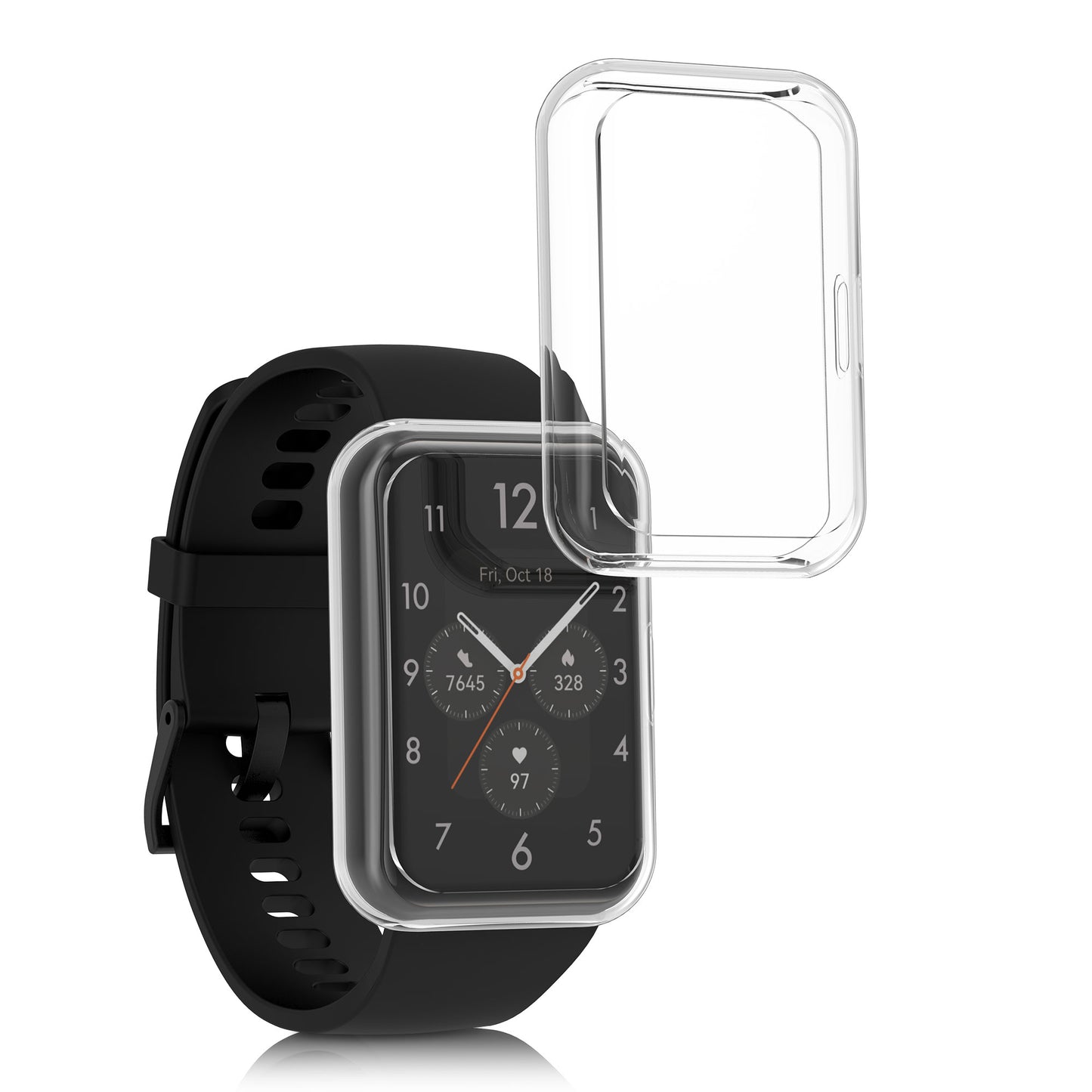 kwmobile Protective Case for Huawei Watch Fit 2 Fullbody Display Cover Set