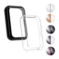 kwmobile 2x Schutzhülle kompatibel mit Huawei Watch Fit 2 Hülle - Fullbody Cover Set aus Silikon - Transparent Gold Transparent  [dsg08]