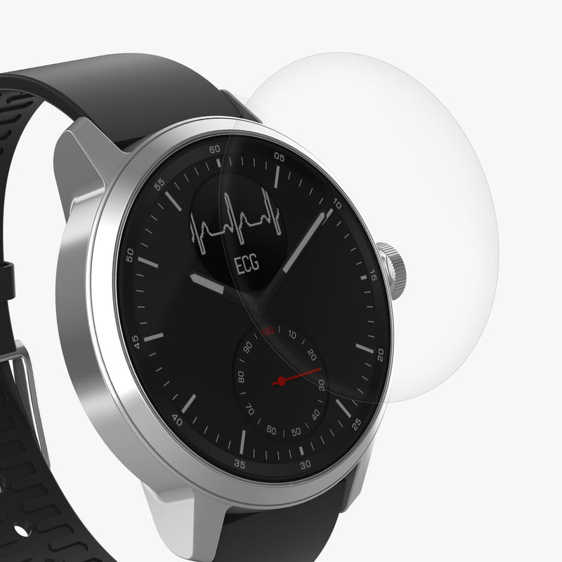 kwmobile Screen Protector compatible with Withings Scanwatch 42mm - Protective Film for Fitness Tracker Display Protection