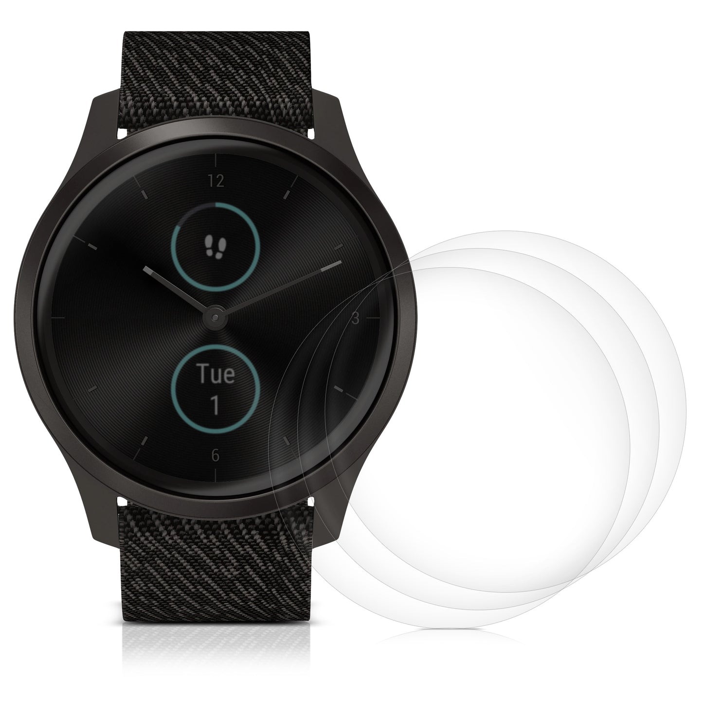 3x Screen Protector Compatible with Garmin vivomove Style