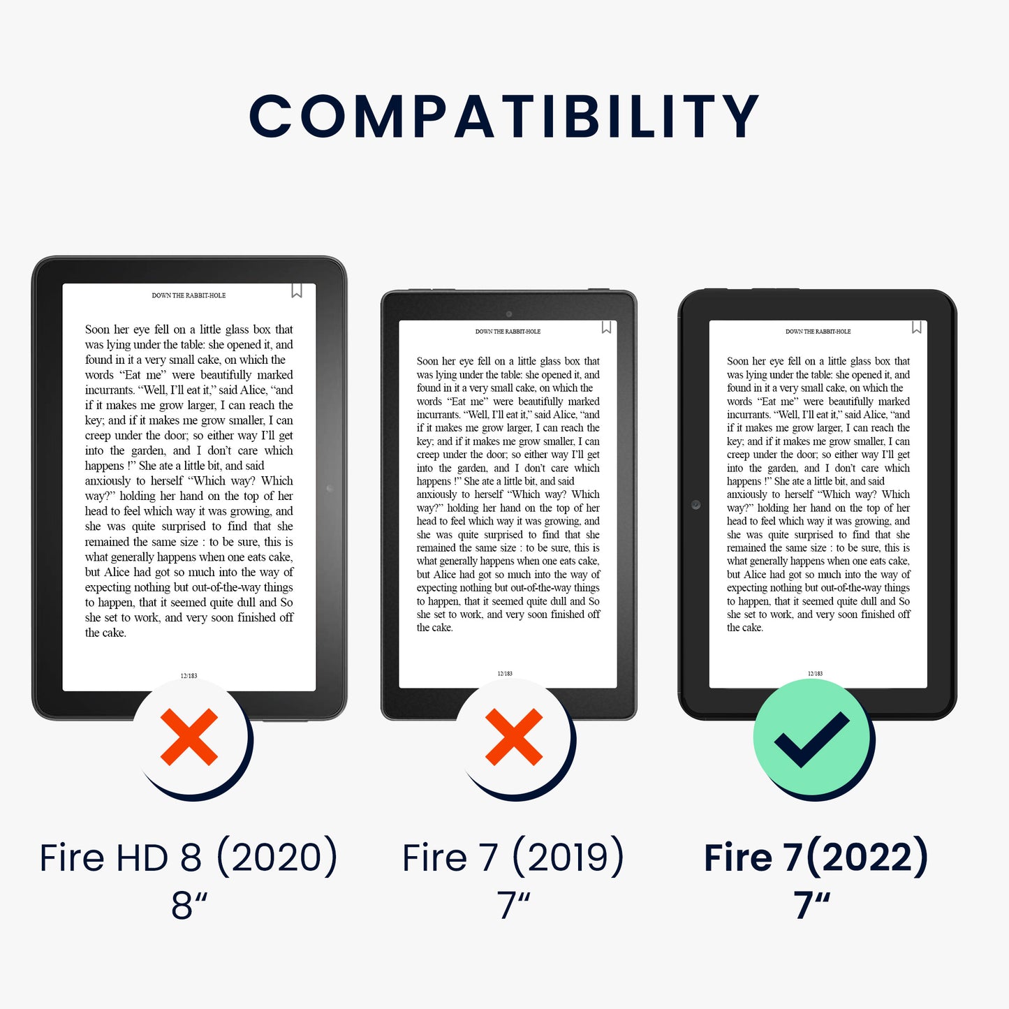 2x Screen Protector compatible with Amazon Fire 7 7" (2022)