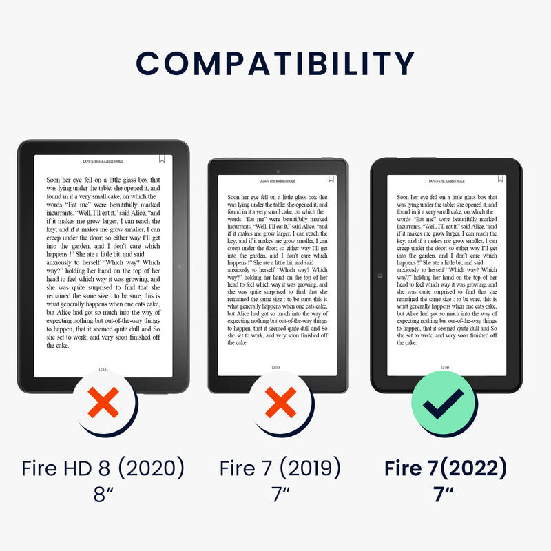 2x Screen Protector compatible with Amazon Fire 7 7" (2022)