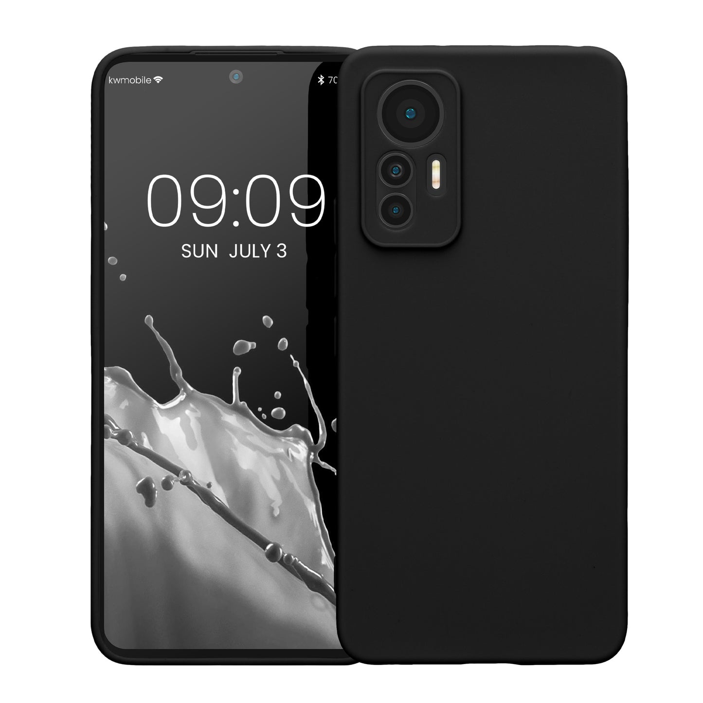 kwmobile Phone Case for Xiaomi 12 Lite 5G - Soft Silicone Phone Cover - Protective Case