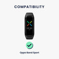 kwmobile Watch Strap for Oppo Band Sport Bracelet Fitness Tracker Band Set Replacement Strap Smartwatch