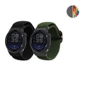 kwmobile 2x Uhrenarmband für COROS PACE 2 / APEX (42mm) Armband - Fitnesstracker Band Set aus Nylon - Ersatzarmband Smartwatch - Grau Mehrfarbig Grau  [dsg02]
