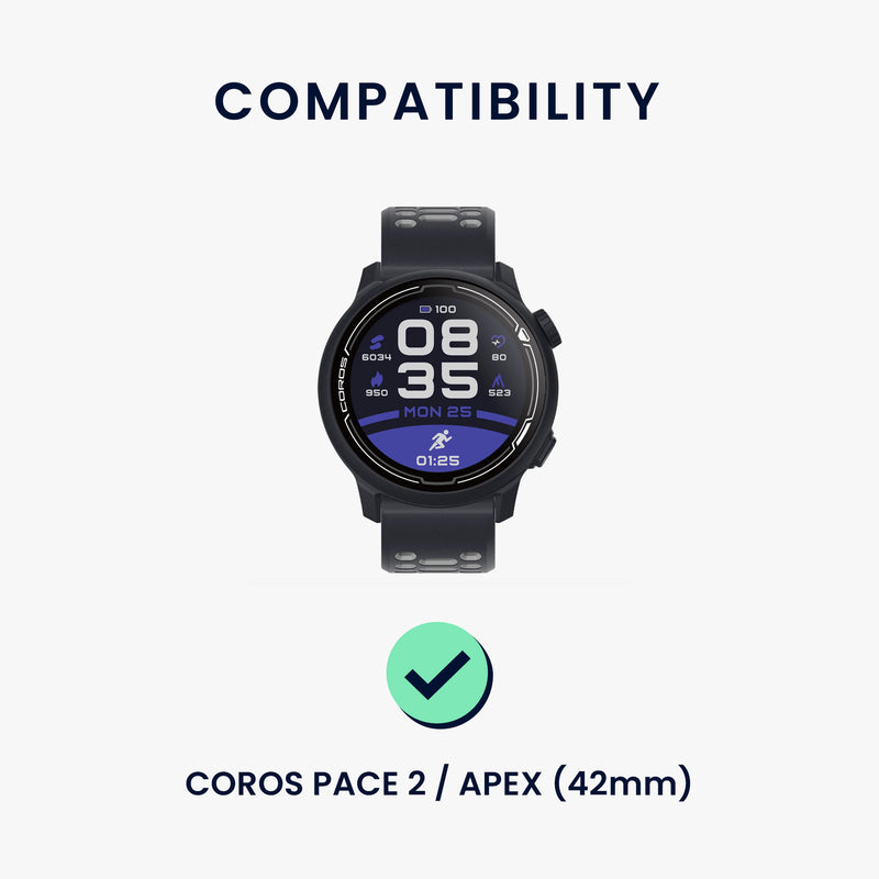 kwmobile Watch Strap for COROS PACE 2 / APEX Strap Fitness Tracker Band Set Replacement Strap Smartwatch