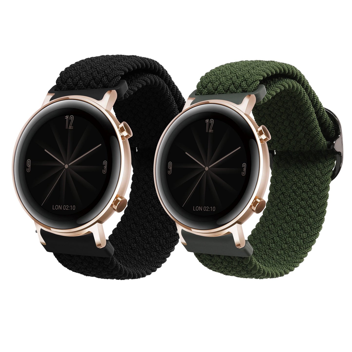 kwmobile Strap compatible with Huawei Watch GT3 (42mm) / Watch GT2 (42mm) / Watch 2 - Fitness Tracker Sport Band - Inner circumference of 19 - 20 cm