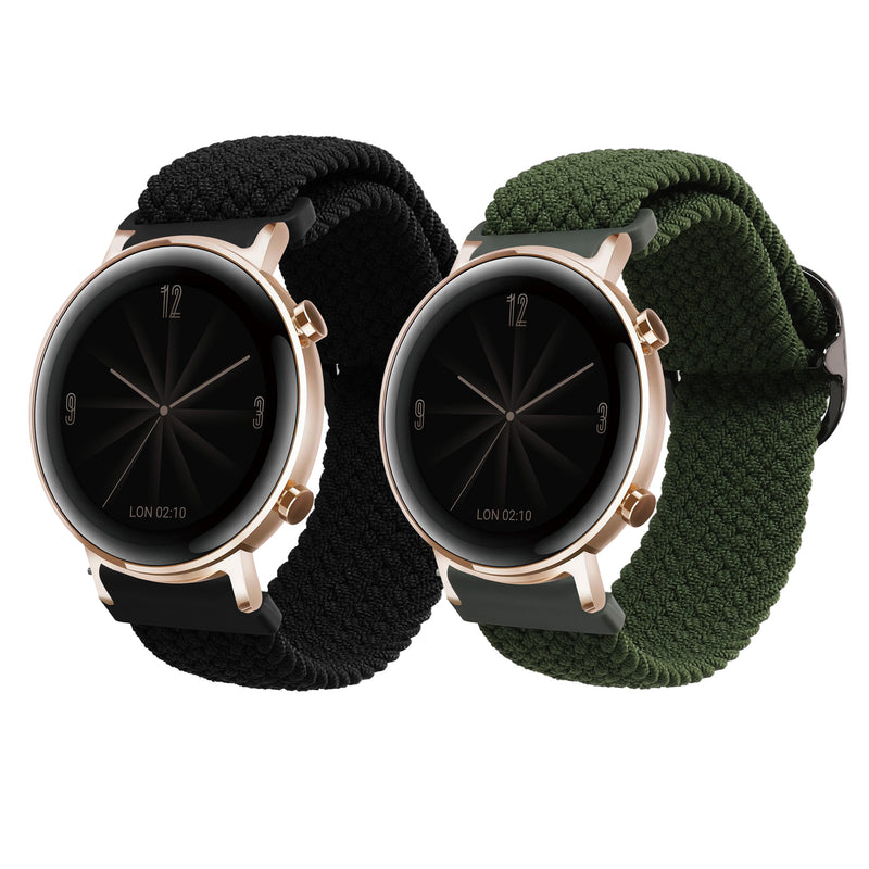 kwmobile Strap compatible with Huawei Watch GT3 (42mm) / Watch GT2 (42mm) / Watch 2 - Fitness Tracker Sport Band - Inner circumference of 19 - 20 cm
