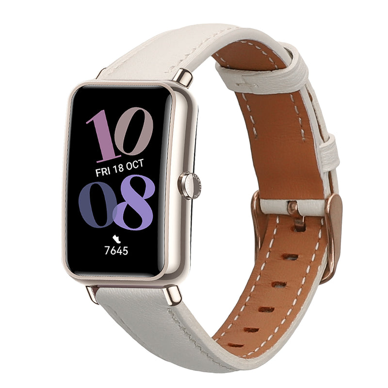 kwmobile Genuine Leather Watch Strap for Huawei Watch Fit mini – Fitness Tracker Replacement Band – Smartwatch