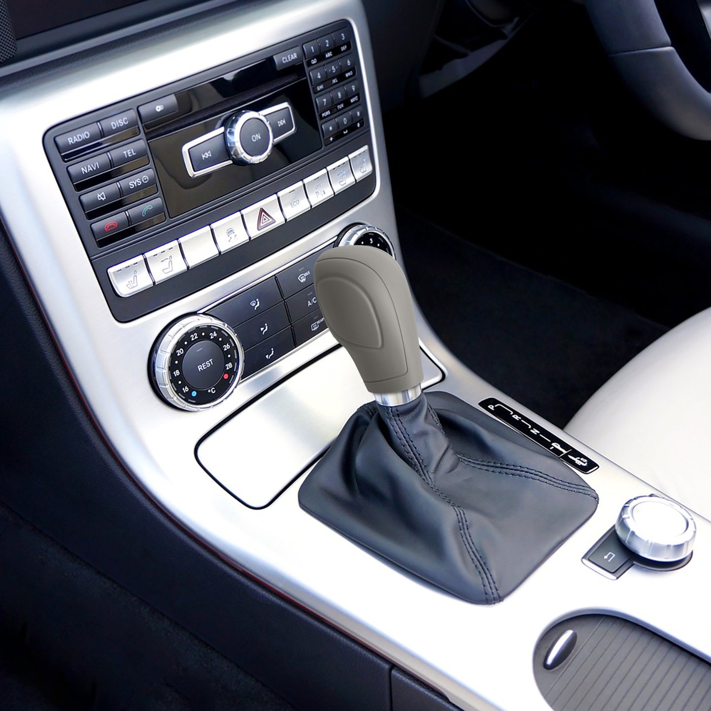kwmobile Cover compatible with VW Skoda Automatic Gear Knob Cover Protective Sleeve