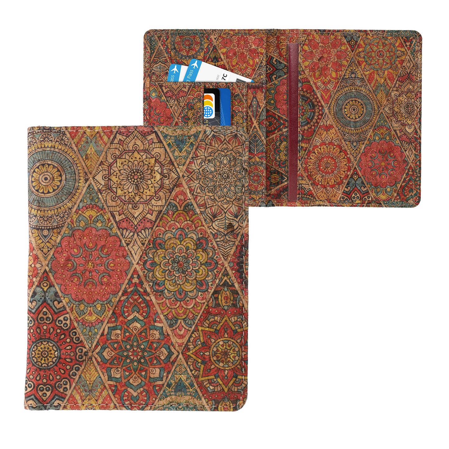 kwmobile Passport Holder with Card Slots ID Holder Passport Cover Card Case Pouch Passport Cover