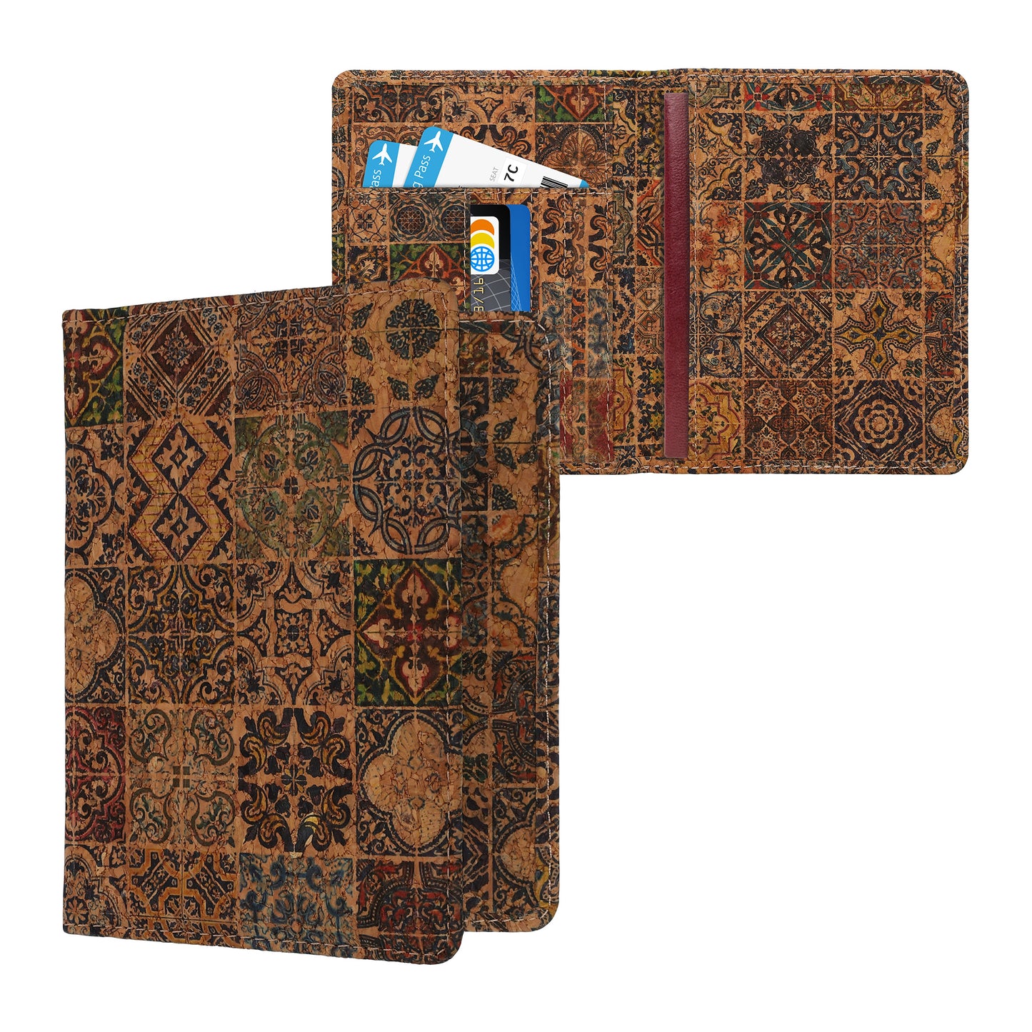 kwmobile Passport Holder with Card Slots ID Holder Passport Cover Card Case Pouch Passport Cover