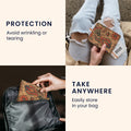 kwmobile Passport Holder with Card Slots ID Holder Passport Cover Card Case Pouch Passport Cover