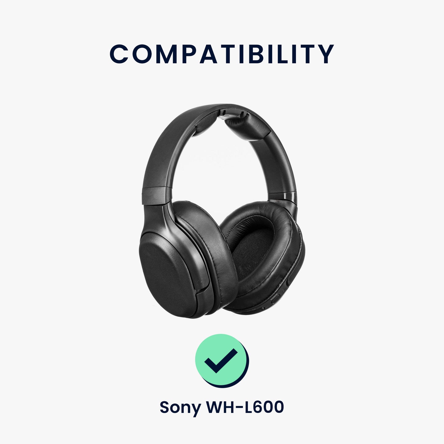 kwmobile Ear Pads for Sony WH-L600 Headphones Replacement Parts Over Ear Headphones