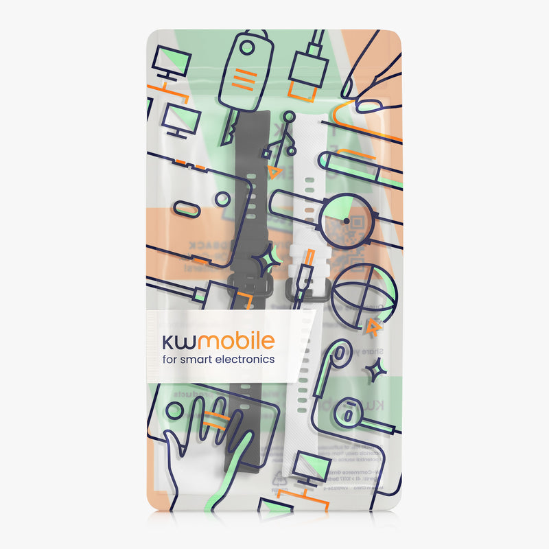 kwmobile Watch Strap for HONOR Band 5 / Band 4 Wristband Fitness Tracker Band Set Replacement Strap Smartwatch
