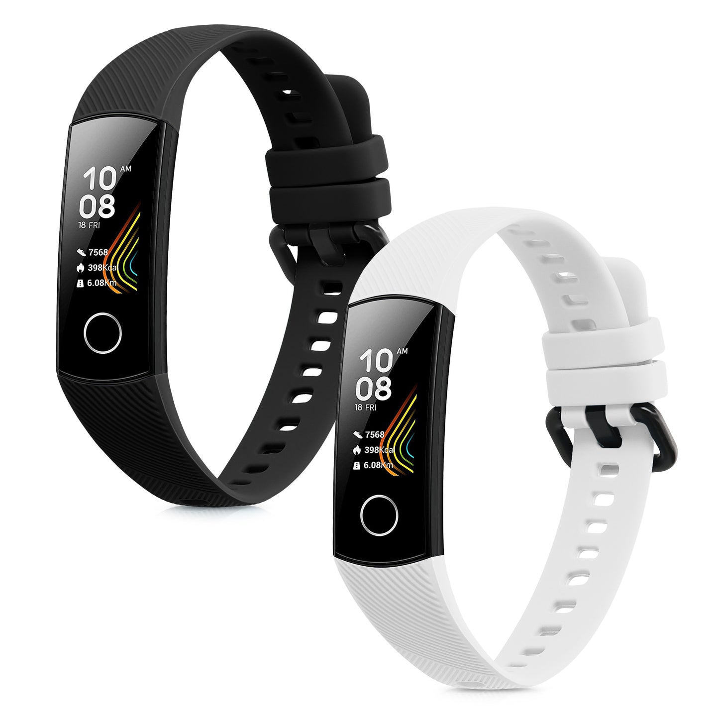 kwmobile Watch Strap for HONOR Band 5 / Band 4 Wristband Fitness Tracker Band Set Replacement Strap Smartwatch