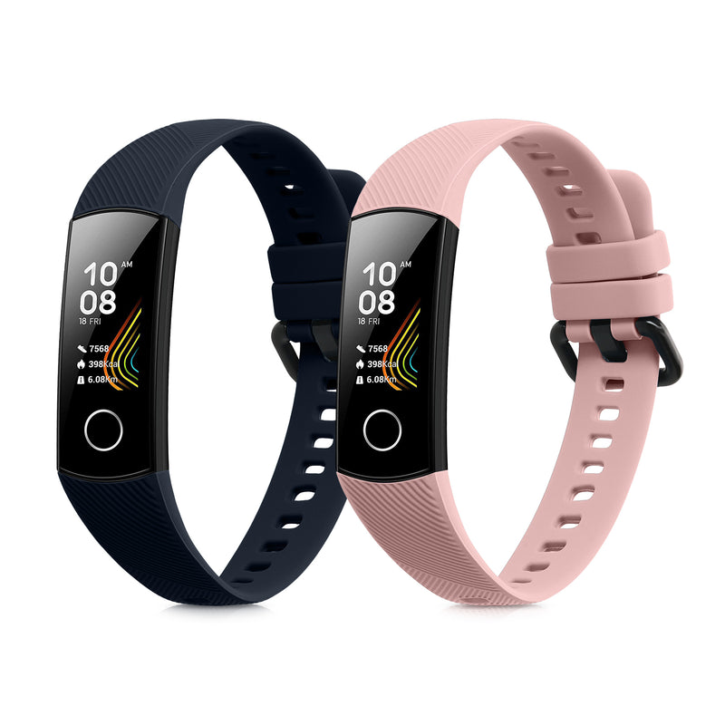 kwmobile Watch Strap for HONOR Band 5 / Band 4 Wristband Fitness Tracker Band Set Replacement Strap Smartwatch