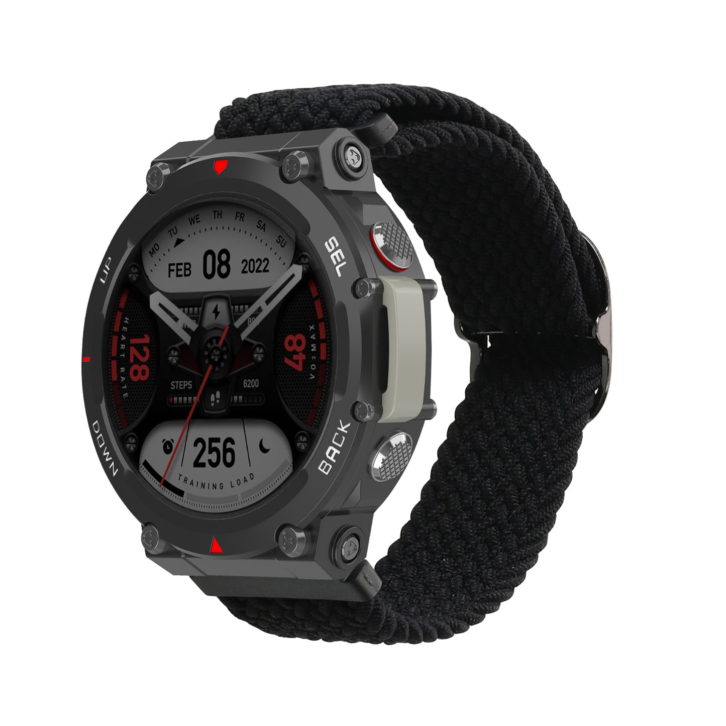 kwmobile Strap compatible with Huami Amazfit T-Rex 2 Fitness Tracker Sports Strap Band Inner Dimensions from 14 - 22 cm