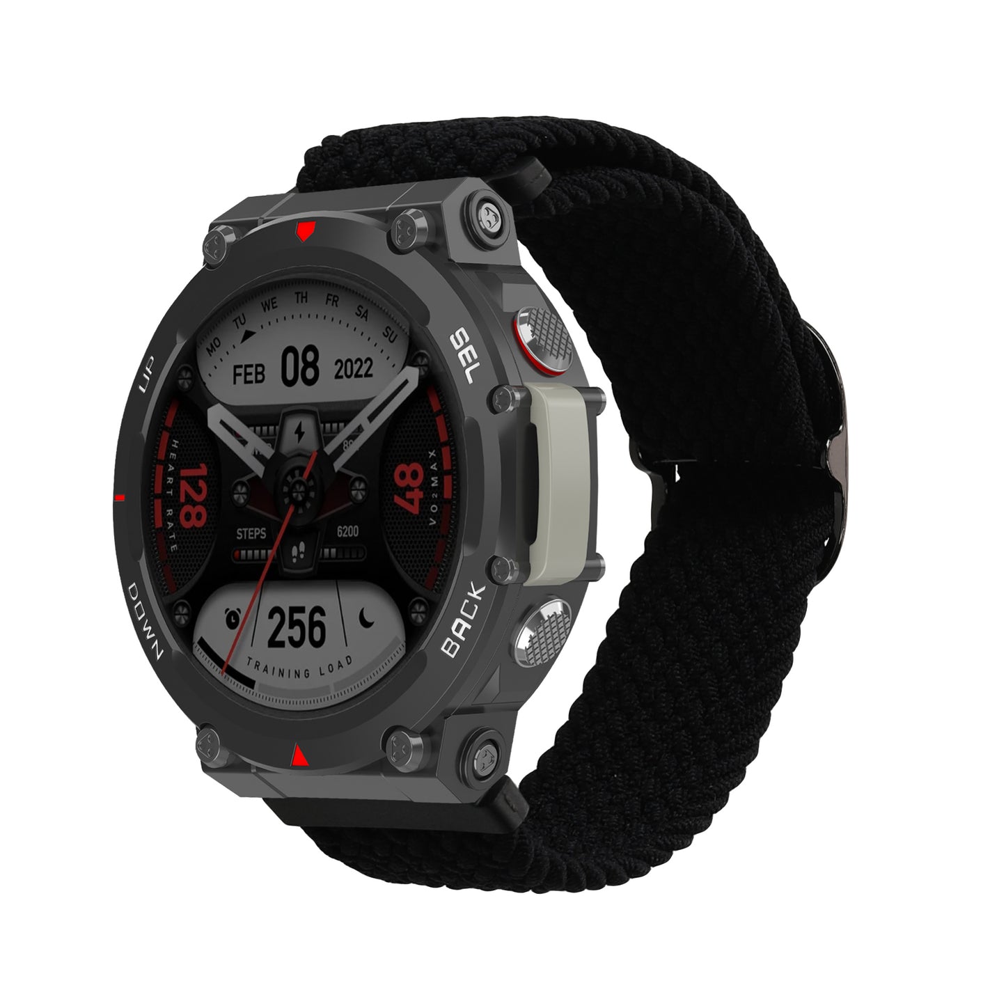 kwmobile Strap compatible with Huami Amazfit T-Rex 2 Fitness Tracker Sports Strap Band Inner Dimensions from 14 - 22 cm