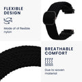 kwmobile Strap compatible with Huami Amazfit T-Rex 2 Fitness Tracker Sports Strap Band Inner Dimensions from 14 - 22 cm