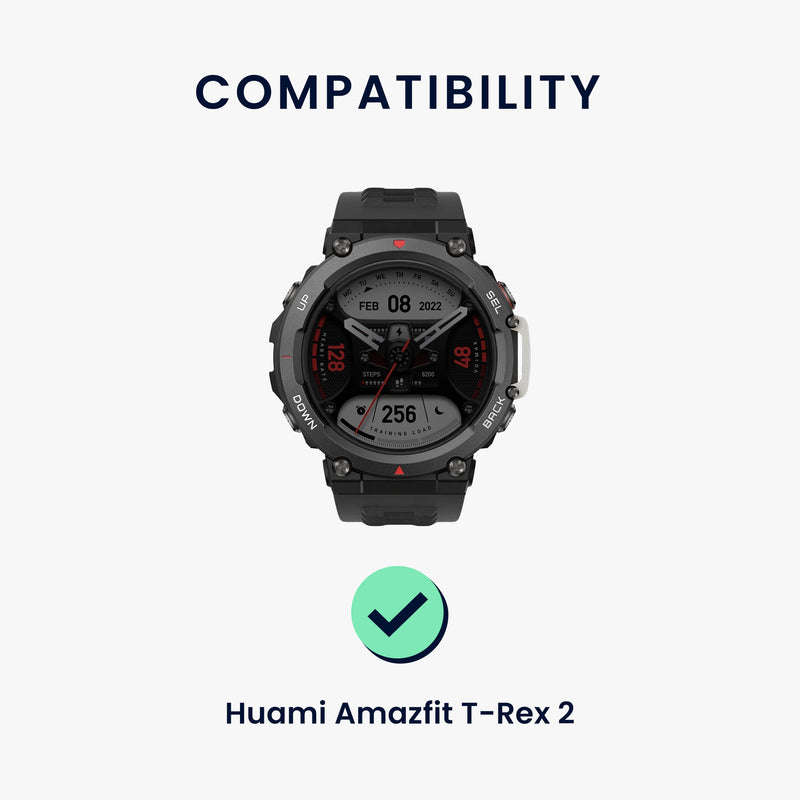 kwmobile Strap compatible with Huami Amazfit T-Rex 2 Fitness Tracker Sports Strap Band Inner Dimensions from 14 - 22 cm