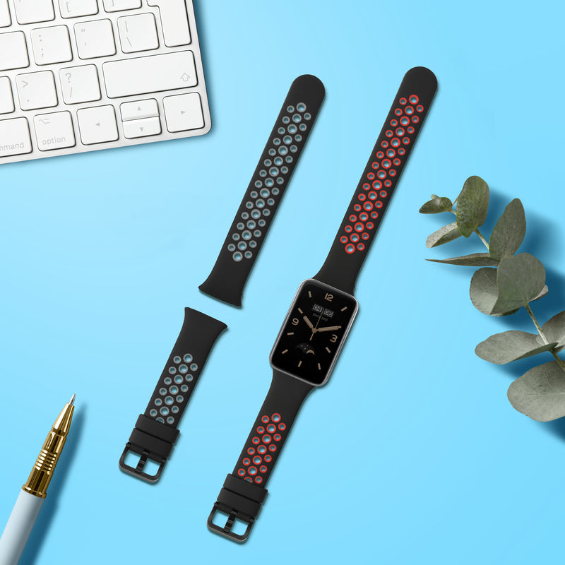 kwmobile Watch Strap for Xiaomi Mi Band 7 Pro Band Fitness Tracker Band Set Replacement Strap Smartwatch
