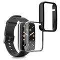 kwmobile Glass Case for Xiaomi Mi Band 7 Pro Protective Cover Full Body Fitness Tracker Case Set