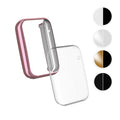 kwmobile 2x Schutzhülle kompatibel mit Xiaomi Mi Band 7 Pro Hülle - Fullbody Cover Set aus Silikon - Schwarz Schwarz Schwarz  [dsg07]