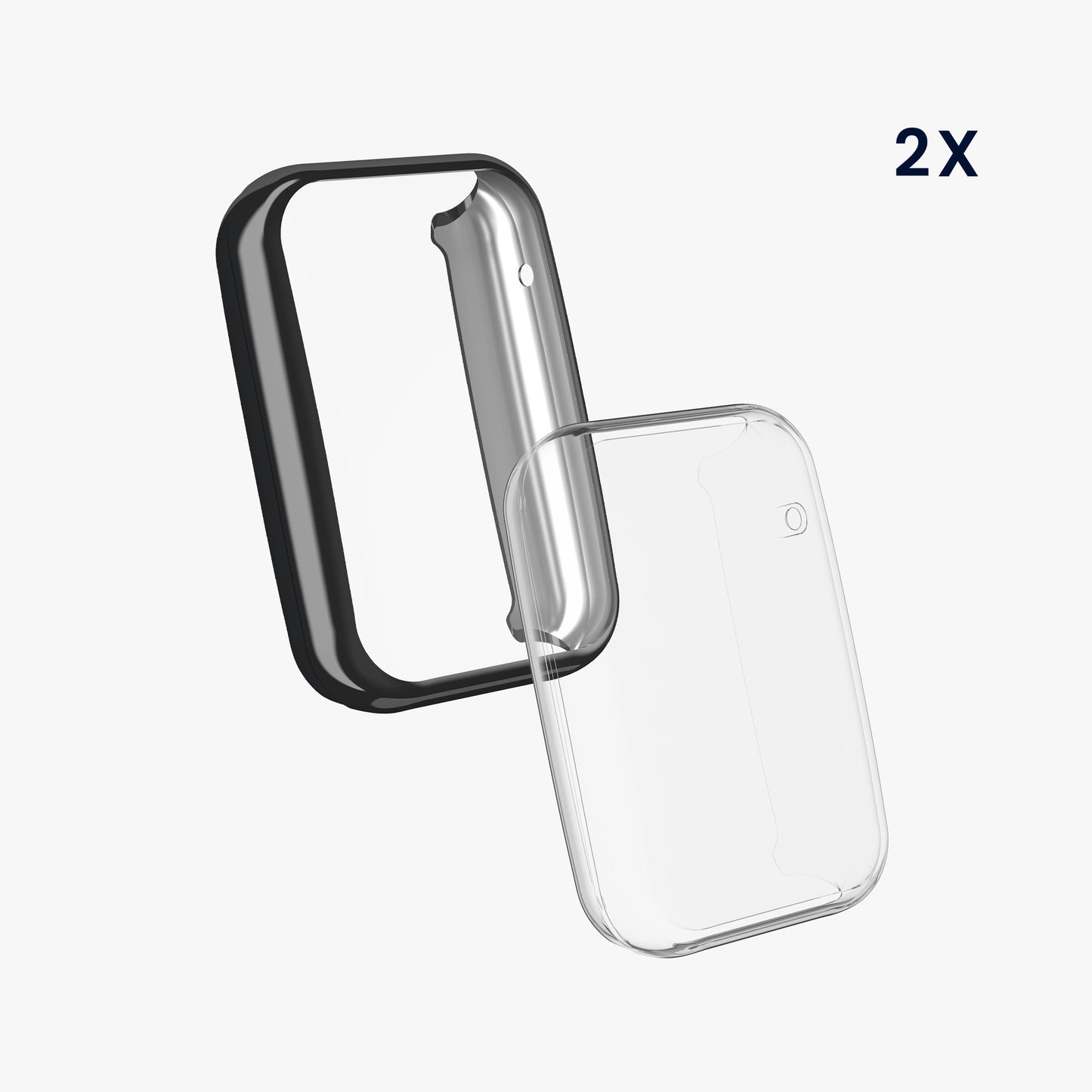 kwmobile Protective Case for Xiaomi Mi Band 7 Pro Full Body Display Cover Set