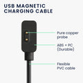 kwmobile USB Cable Charger compatible with Xiaomi Mi Band 7 Pro / Poco Watch / Redmi Watch 3 / Watch 2 Lite Charging Cable - Smartwatch Replacement Cable - Fitness Tracker Charging Cable