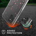 kwmobile Necklace Case compatible with Motorola Moto G32 Silicone Cover with Lanyard Transparent Jungle